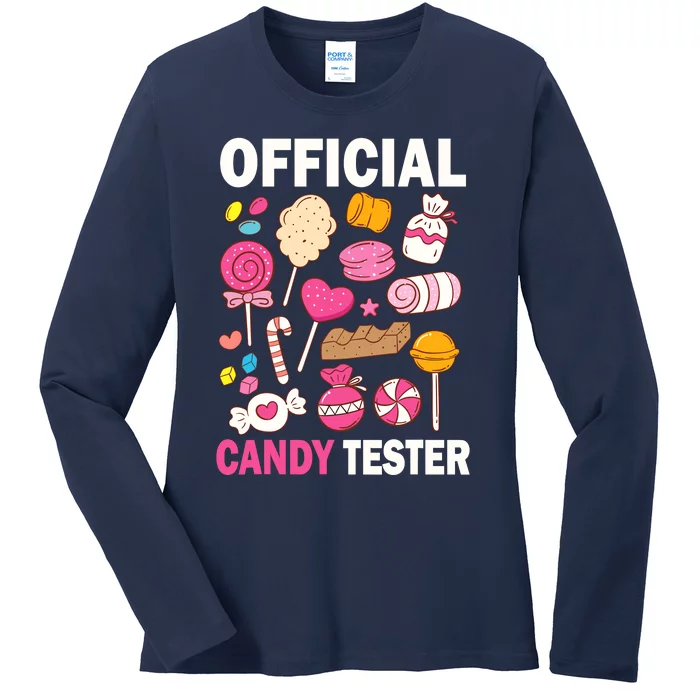 Candy Tester Cool Candy Lollipop Halloween Sweet Ladies Long Sleeve Shirt