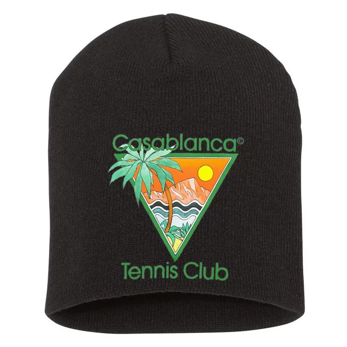 Casablanca Tennis Club Short Acrylic Beanie