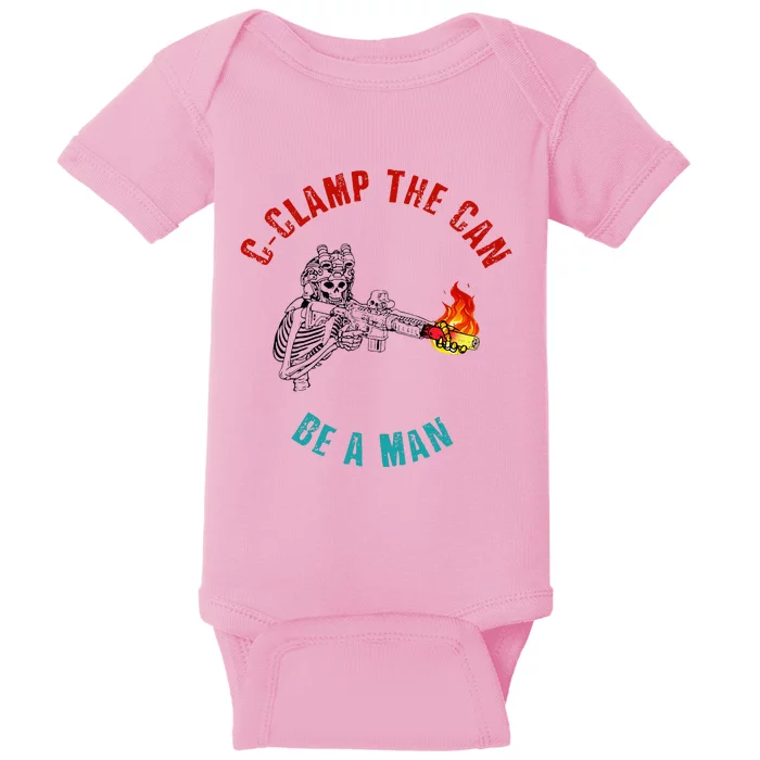 Cclamp The Can Be A Man Baby Bodysuit