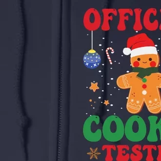 Cookie Tester Cute Gingerbread Christmas Baking Full Zip Hoodie