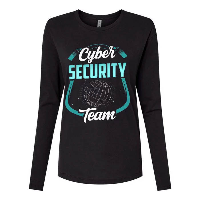 Cybersecurity Team Cyber Security Hacking Hack Hacker Womens Cotton Relaxed Long Sleeve T-Shirt