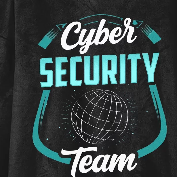 Cybersecurity Team Cyber Security Hacking Hack Hacker Hooded Wearable Blanket