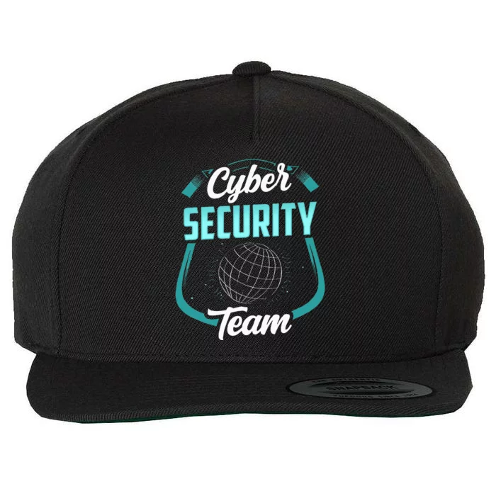 Cybersecurity Team Cyber Security Hacking Hack Hacker Wool Snapback Cap