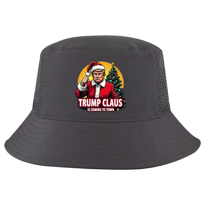 Christmas Trump Claus Is Coming To Town Trump Cool Comfort Performance Bucket Hat