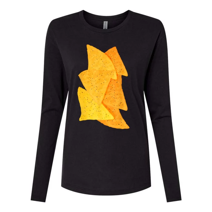 Chips Tortilla Chips Costume Womens Cotton Relaxed Long Sleeve T-Shirt