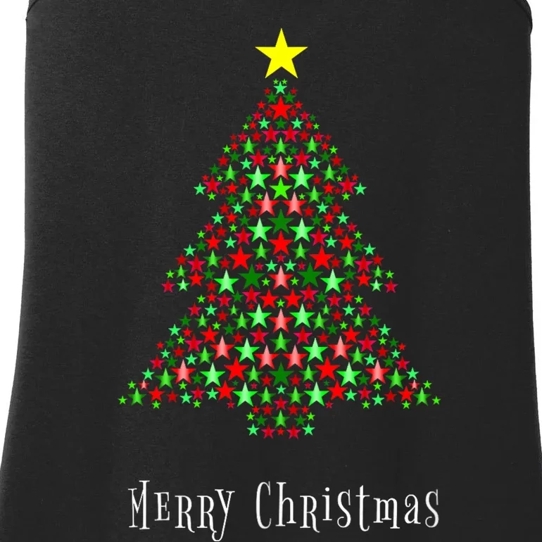 Christmas Tree Celebration Merry Christmas Xmas Ladies Essential Tank