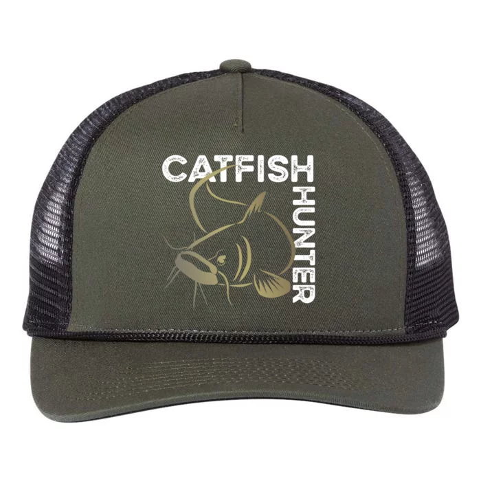 Catfishing Tackle Channel Catfish Hunter Boilies Fishing Cool Gift Retro Rope Trucker Hat Cap