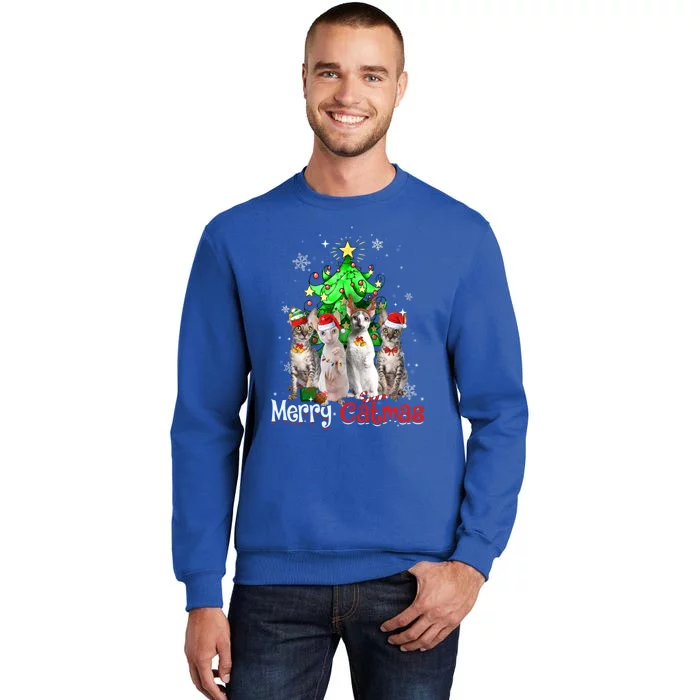 Christmas Tree Cornish Rex Cat Merry Catmas Xmas Cat Funny Gift Sweatshirt