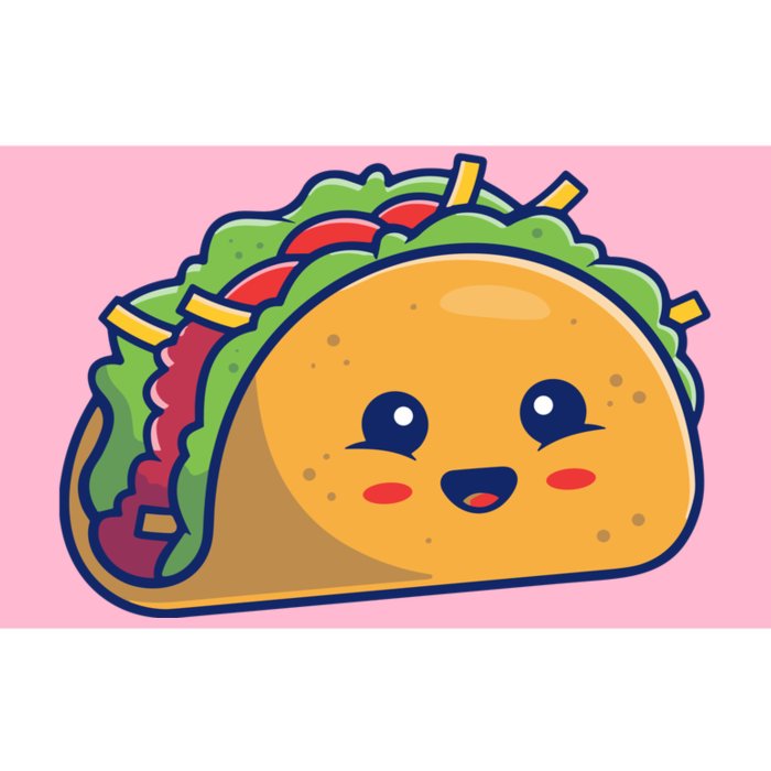 Cute Taco Cartoon Bumper Sticker