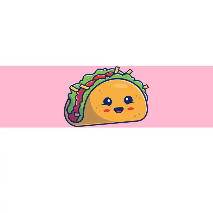 Cute Taco Cartoon Bumper Sticker