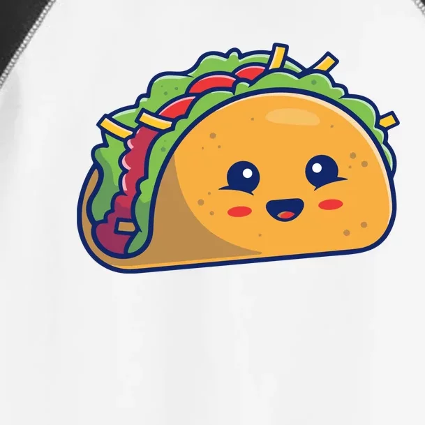 Cute Taco Cartoon Toddler Fine Jersey T-Shirt