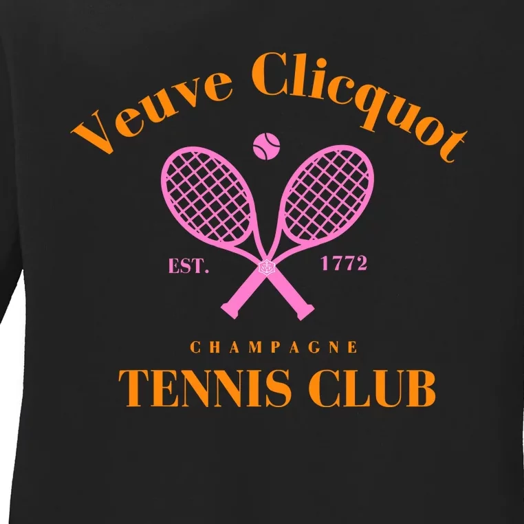 Champagne Tennis Club Ladies Long Sleeve Shirt