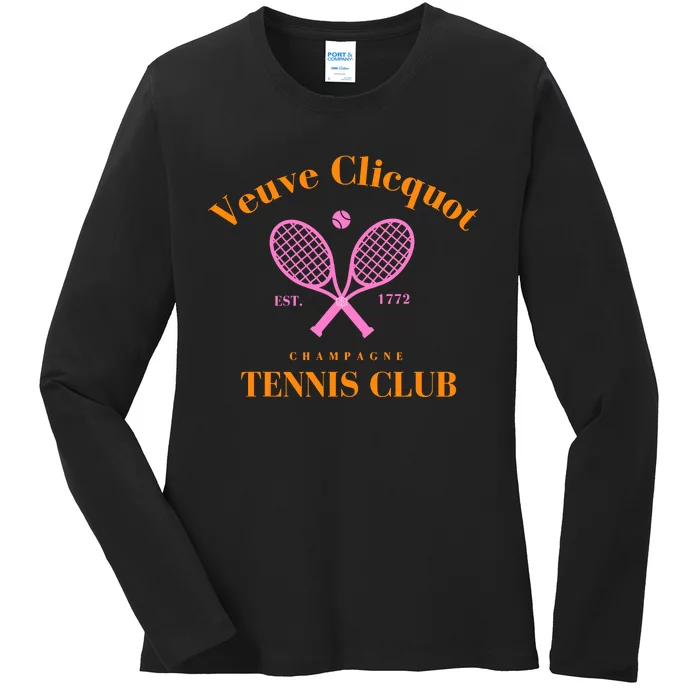 Champagne Tennis Club Ladies Long Sleeve Shirt