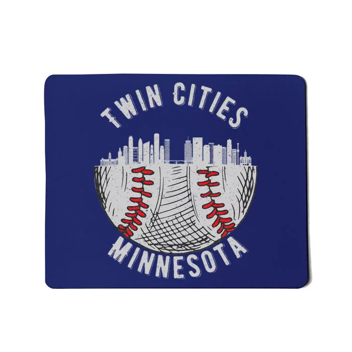 Cool Twin Cities Minnesota Mn Baseball Skyline St. Paulmpls Mousepad