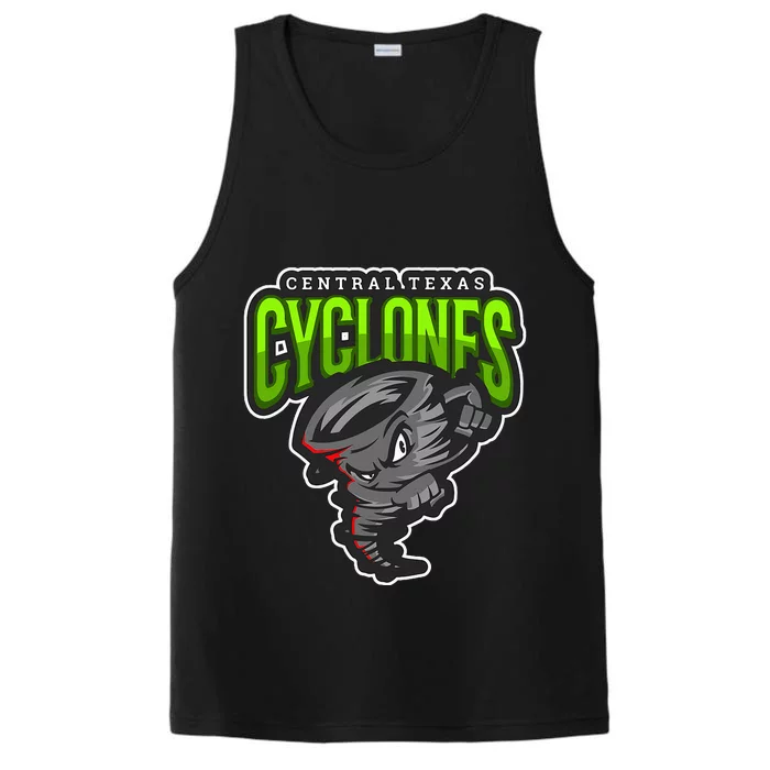 Central Texas Cyclones Merch Performance Tank