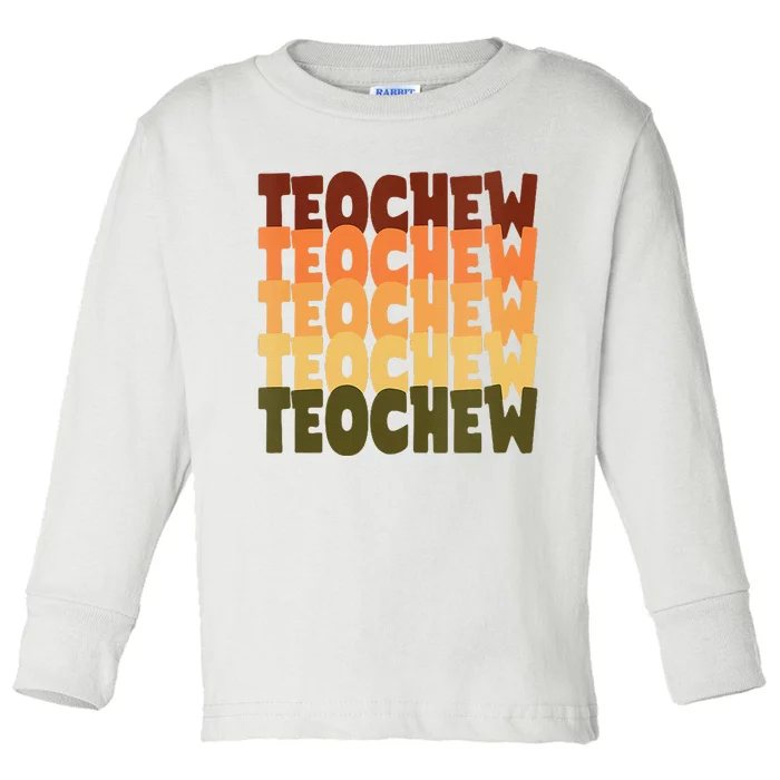 Chinese Teochew Toddler Long Sleeve Shirt