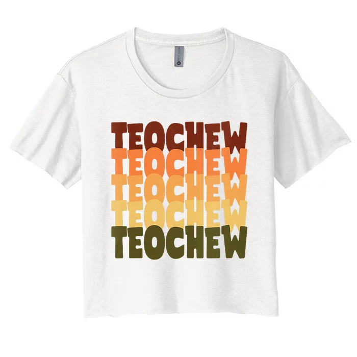 Chinese Teochew Women's Crop Top Tee