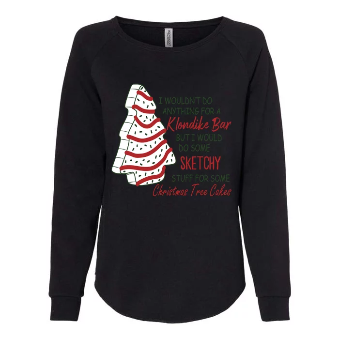 Christmas Tree Cake Christmas Womens California Wash Sweatshirt