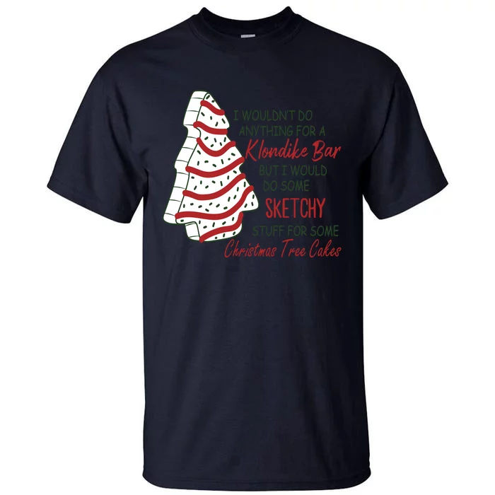 Christmas Tree Cake Christmas Tall T-Shirt