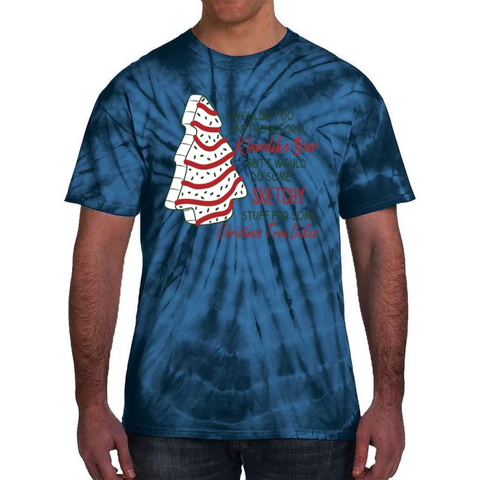 Christmas Tree Cake Christmas Tie-Dye T-Shirt