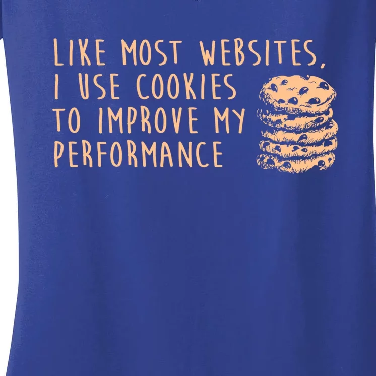 Cookie Tester Chocolate Chip Baker Improve Christmas Gift Women's V-Neck T-Shirt