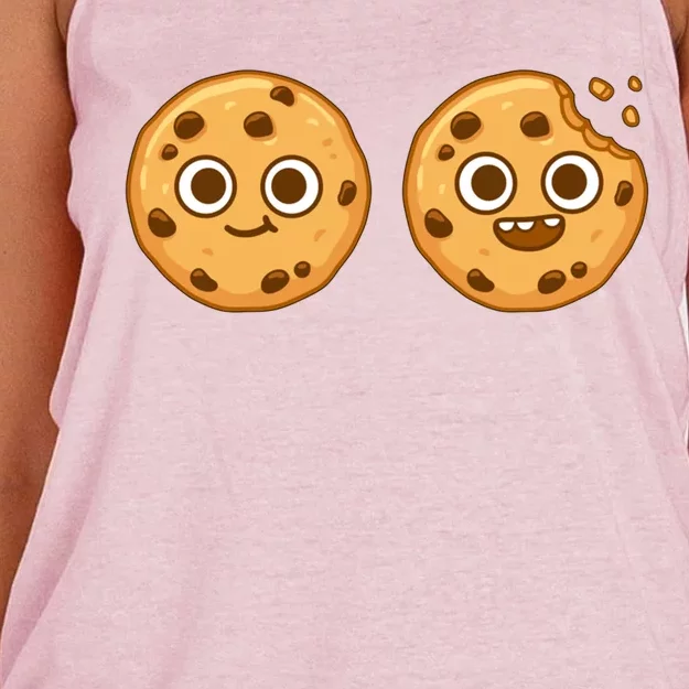 Cookie Tester Chocolate Chip Baker Love Christmas Cool Gift Meaningful Gift Women's Knotted Racerback Tank