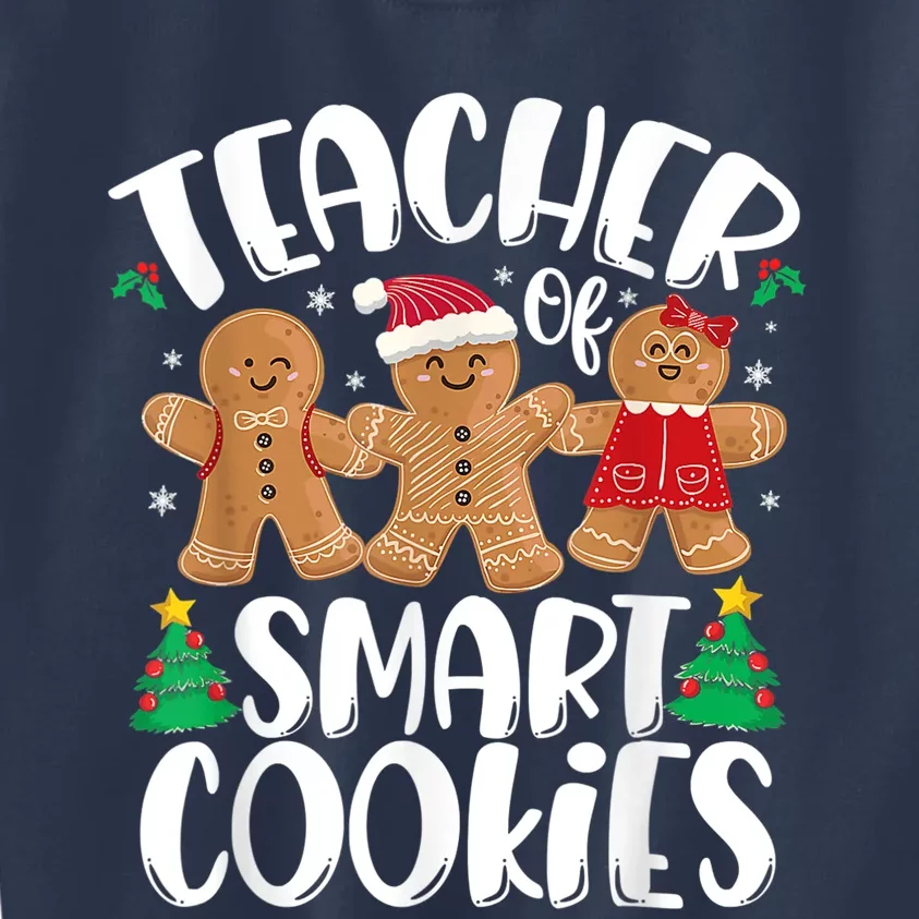 Christmas Teacher Cute Gingerbread Cookies Kids Sweatshirt