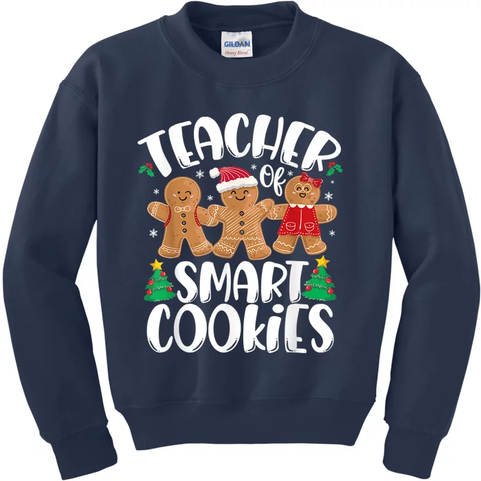 Christmas Teacher Cute Gingerbread Cookies Kids Sweatshirt