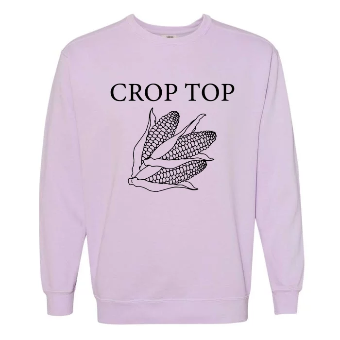 Crop Top Corn Gift For Farm Girl Garment-Dyed Sweatshirt