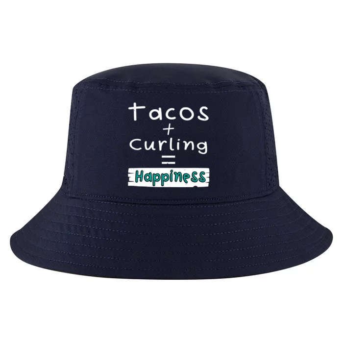 Curling Tacos + Curling = Happiness Cool Comfort Performance Bucket Hat