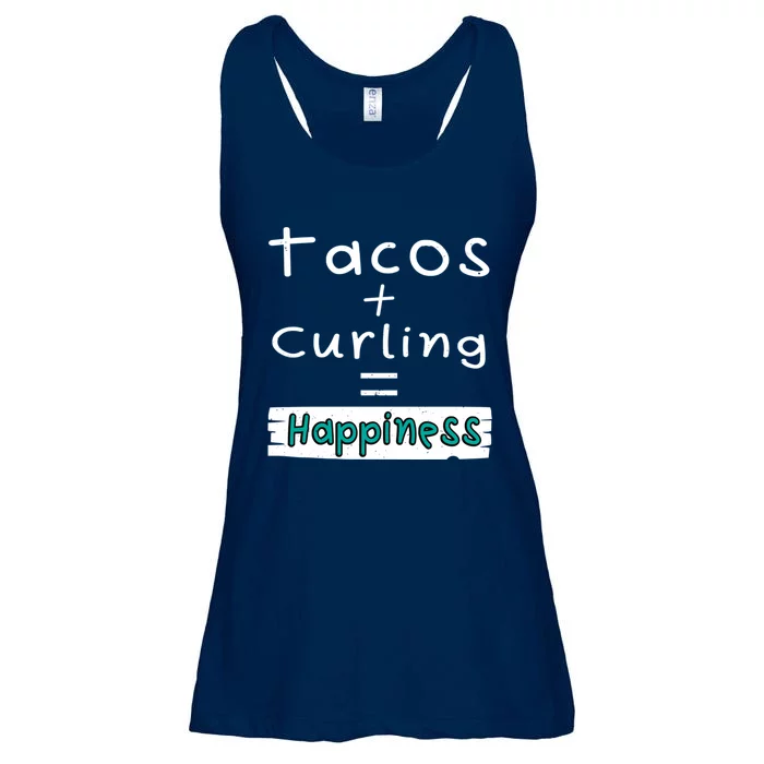 Curling Tacos + Curling = Happiness Ladies Essential Flowy Tank