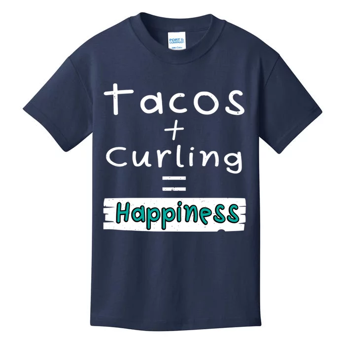 Curling Tacos + Curling = Happiness Kids T-Shirt