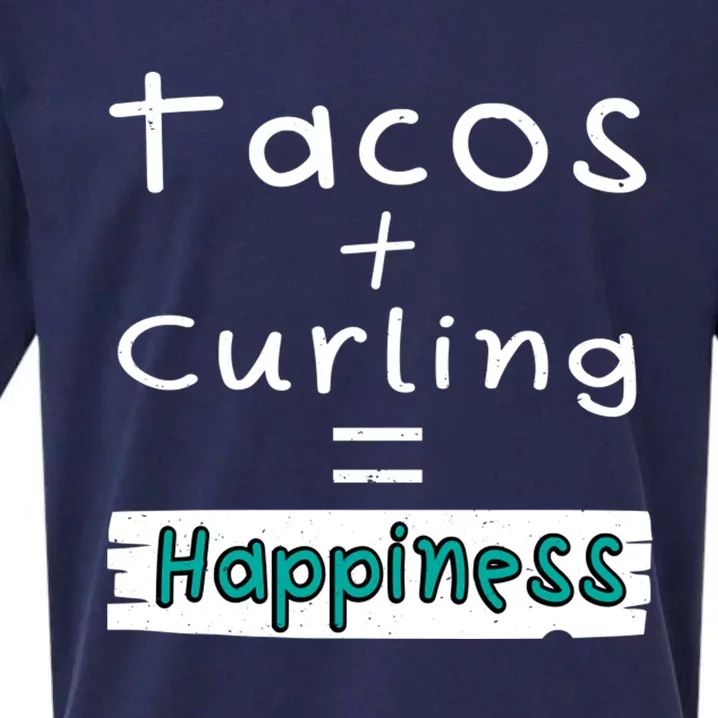 Curling Tacos + Curling = Happiness Sueded Cloud Jersey T-Shirt