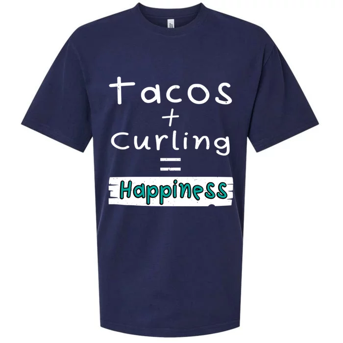 Curling Tacos + Curling = Happiness Sueded Cloud Jersey T-Shirt