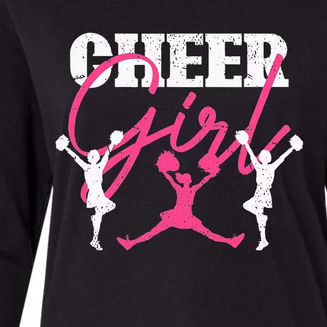 Cheer Team Cheerleading Cheering  Cheerleader Womens Cotton Relaxed Long Sleeve T-Shirt