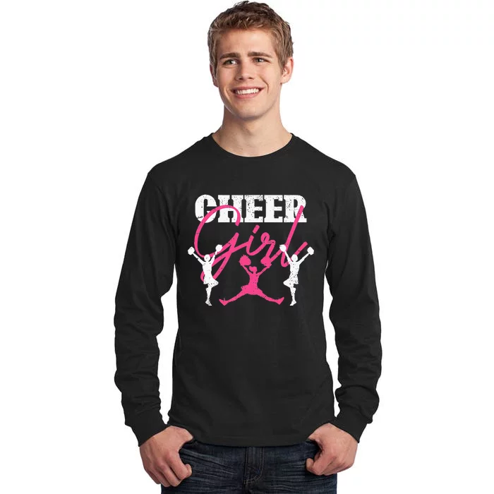 Cheer Team Cheerleading Cheering  Cheerleader Tall Long Sleeve T-Shirt