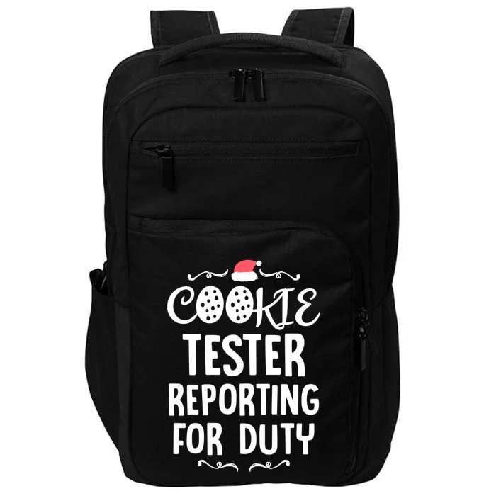 Cookie Tester Chocolate Chip Baker Reporting Christmas Gift Impact Tech Backpack