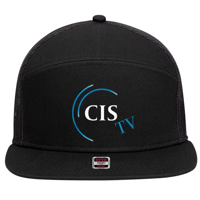 Cis Tv Crew Pocket Logo 7 Panel Mesh Trucker Snapback Hat