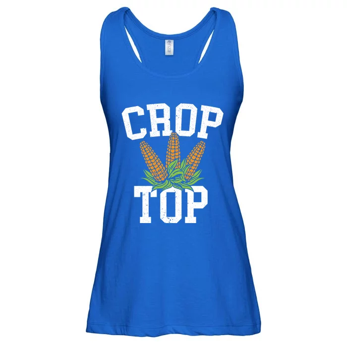 Crop Top Corn Farming Agriculturist Aggriculture Farmer Cute Gift Ladies Essential Flowy Tank