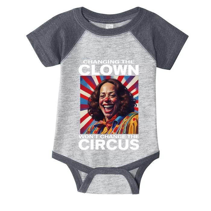 Changing The Clown WonT Change The Circus Kamala Clown Infant Baby Jersey Bodysuit