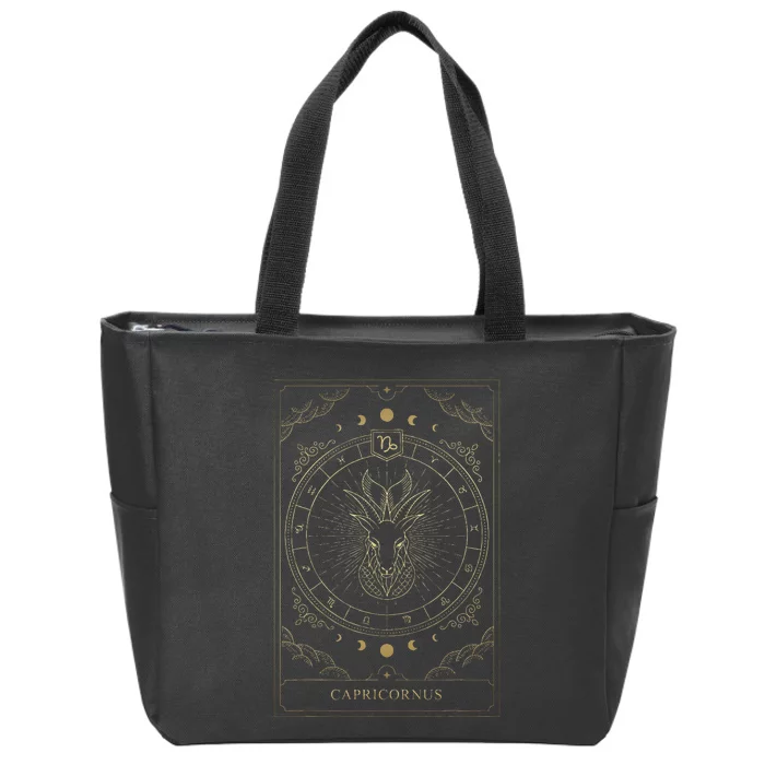 Capricorn Tarot Card Zodiac Zip Tote Bag