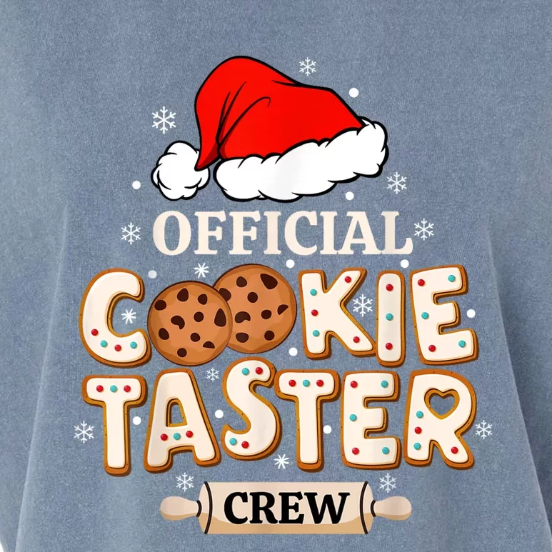 Cookie Taster Crew Funny Christmas Baking Team Garment-Dyed Women's Muscle Tee