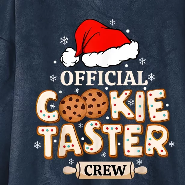 Cookie Taster Crew Funny Christmas Baking Team Hooded Wearable Blanket