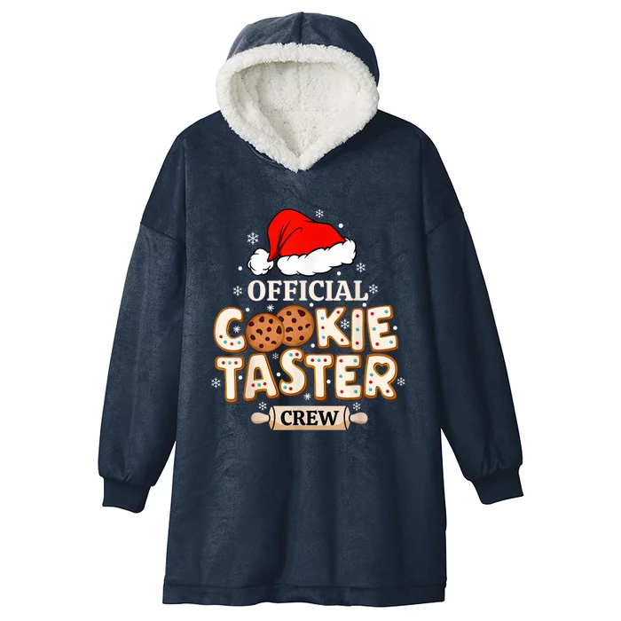 Cookie Taster Crew Funny Christmas Baking Team Hooded Wearable Blanket