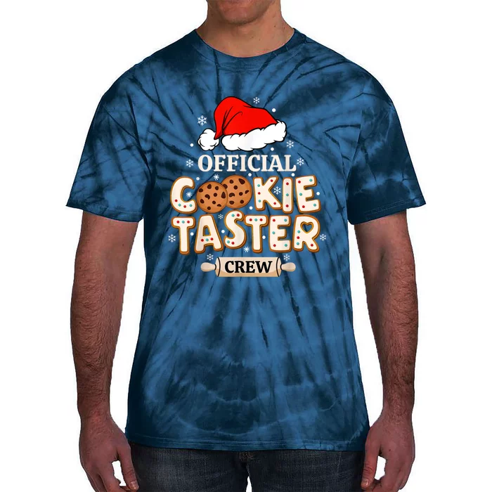 Cookie Taster Crew Funny Christmas Baking Team Tie-Dye T-Shirt