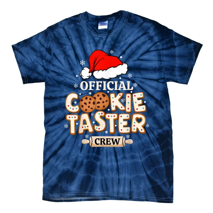 Cookie Taster Crew Funny Christmas Baking Team Tie-Dye T-Shirt