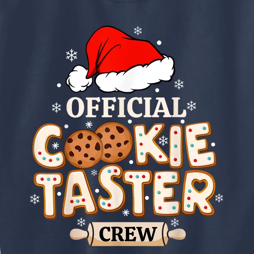 Cookie Taster Crew Funny Christmas Baking Team Kids Sweatshirt