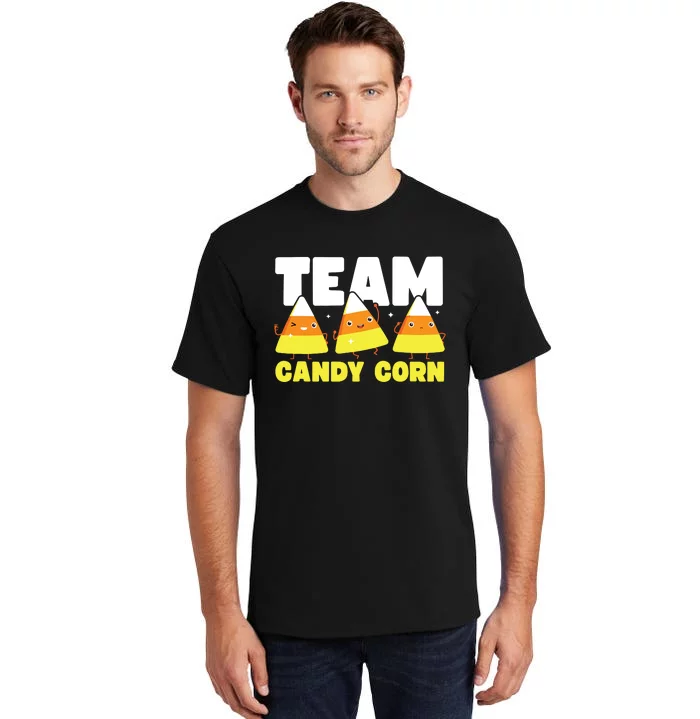 Cute Team Candy Corn Funny Matching Halloween Lazy Costume Tall T-Shirt