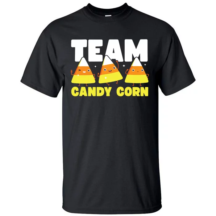 Cute Team Candy Corn Funny Matching Halloween Lazy Costume Tall T-Shirt