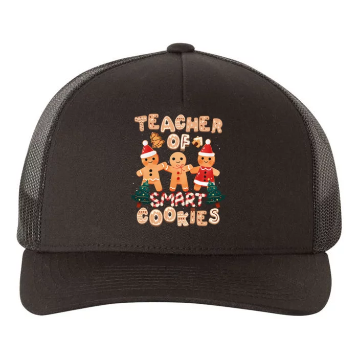 Christmas Teacher Cute Gingerbread Cookies Funny Holiday Yupoong Adult 5-Panel Trucker Hat